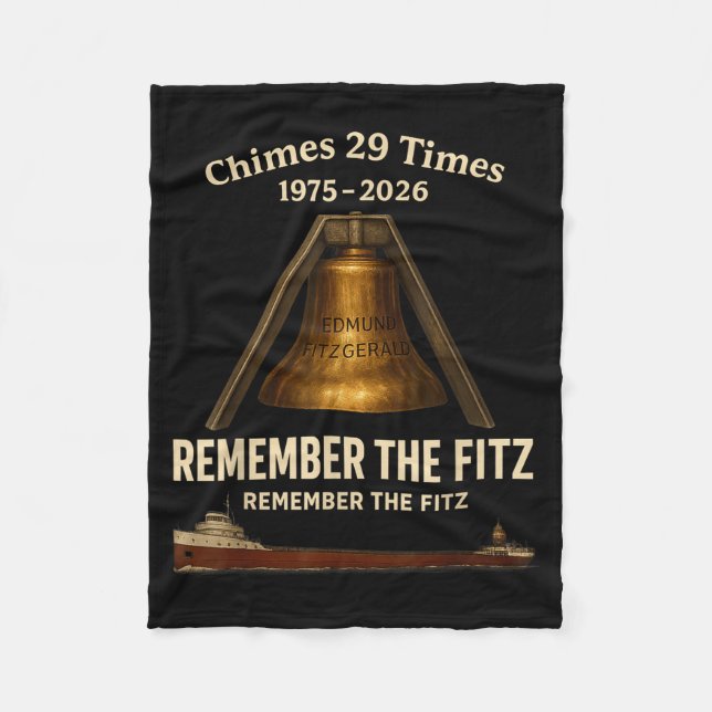 Edmund Fitzgerald, Remember The Fitz Great Lakes M Fleecedecke (Vorderseite)