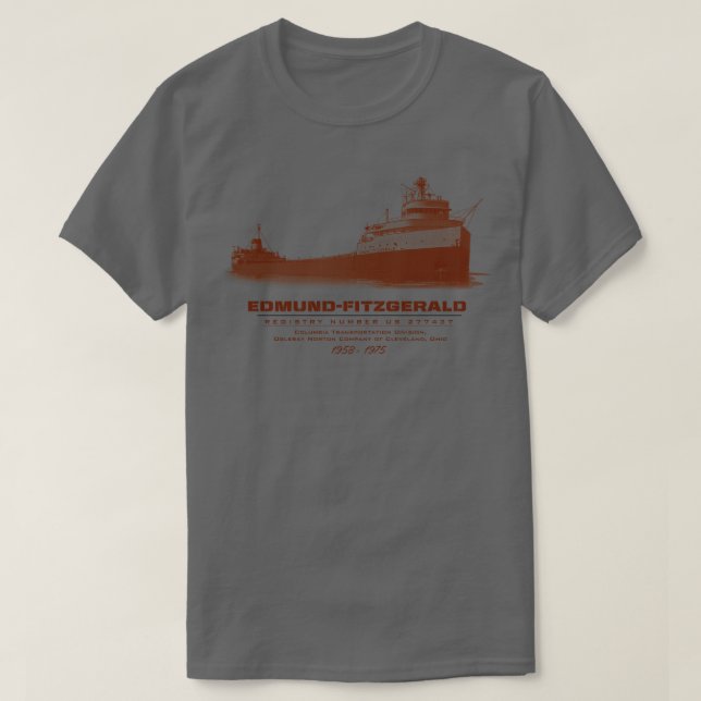 Edmund Fitzgerald T-Shirt (Design vorne)