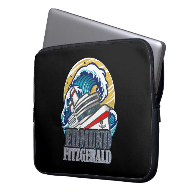 Edmund Fitzgerald | Tribute to the Legendary Ship Laptopschutzhülle (Vorderseite Links)