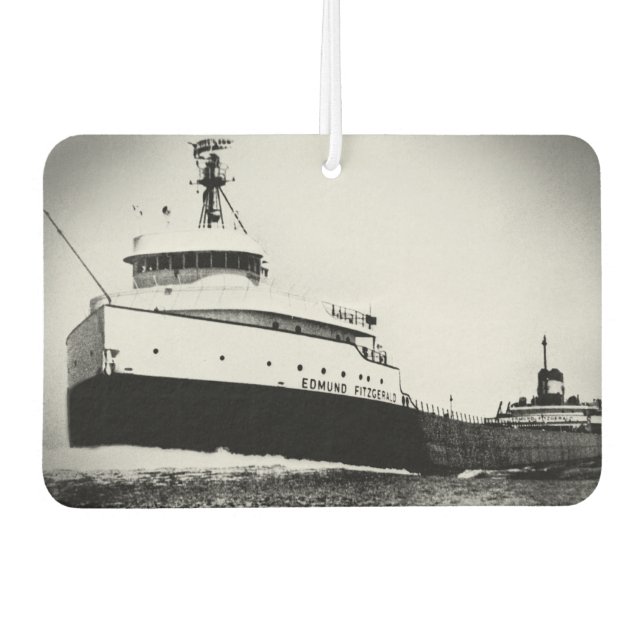 Edmund Fitzgerald Vintage Große Seen Autolufterfrischer (Vorderseite)