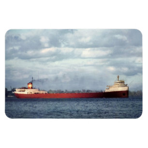 Edmund Fitzgerald Vintage-Maritime-Große Seen Akro Magnet