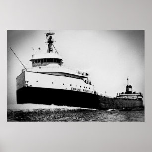 Edmund Fitzgerald Vintage Seen Große Seen Poster