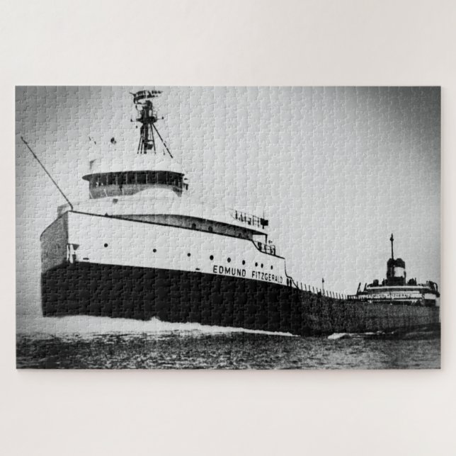 Edmund Fitzgerald Vintage Seen Große Seen Puzzle (Horizontal)