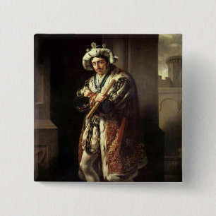 Edmund Kean als Richard III, 1814 Button