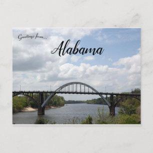 Edmund Pettus Bridge in Alabama Postkarte