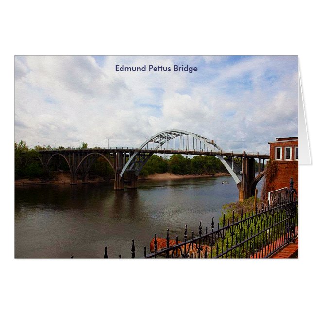 Edmund Pettus Bridge in Selma, Alabama (Vorderseite (Horizontal))
