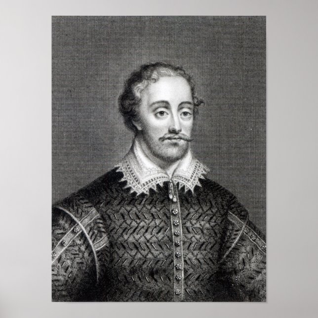 Edmund Spenser, graviert von Burnet Reading Poster (Vorne)