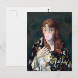 Edna blasen Kaugummi Happy Birthday Postkarte