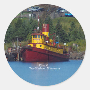 Edna G.Aufkleber Runder Aufkleber