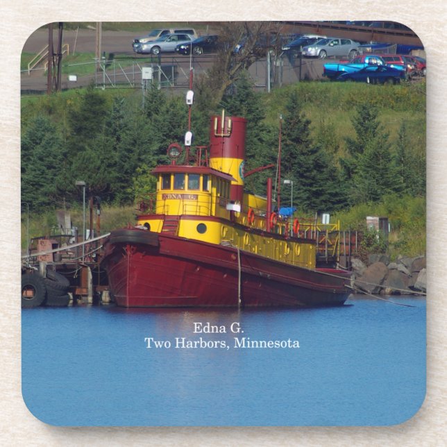 Edna G. Set von 6 Untersetzer aus hartem Kunststof (Vorderseite)