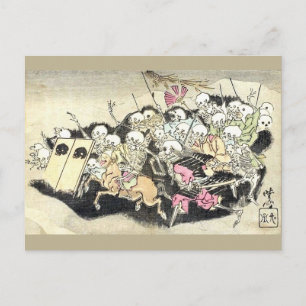 Edo-Monster Vintage Postkarten