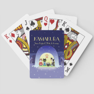 Edo-Nekos Snowy-Feier Spielkarten