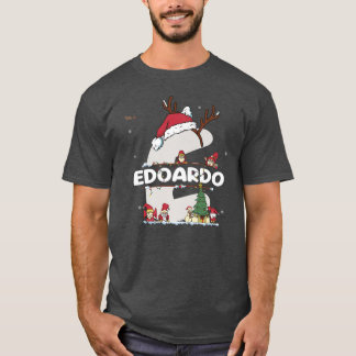 Edoardo Weihnachten w Edoardo Name für lustige Wei T-Shirt