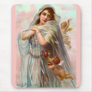 Edouard 1891 Bisson das Fiancée Mousepad