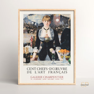 Édouard Manet A Bar at the Folies-Bergere Vintag Poster