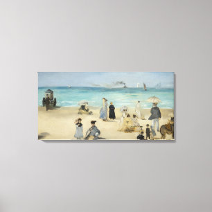 Edouard Manet - Am Strand, Boulogne-sur-Mer Leinwanddruck