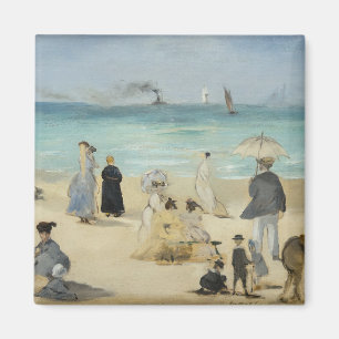 Edouard Manet - Am Strand, Boulogne-sur-Mer Magnet