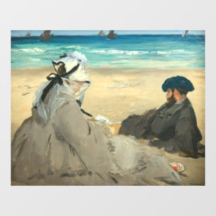 Edouard Manet - Am Strand Fensteraufkleber