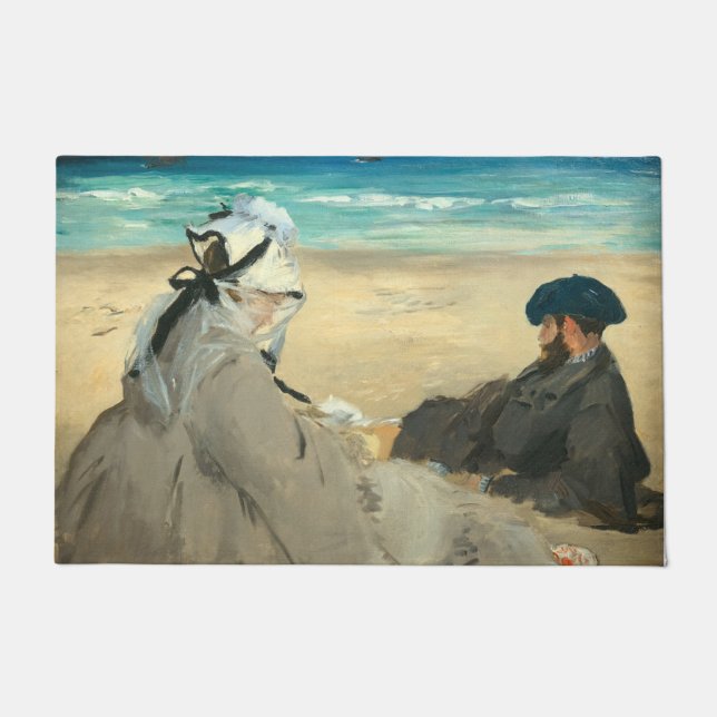 Edouard Manet - Am Strand Fußmatte (Vorderseite)