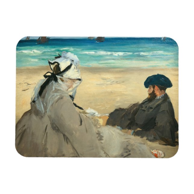 Edouard Manet - Am Strand Magnet (Horizontal)
