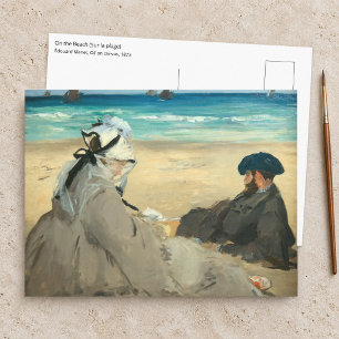Edouard Manet - Am Strand Postkarte