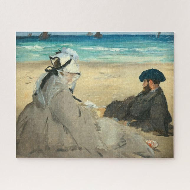 Edouard Manet - Am Strand Puzzle (Horizontal)