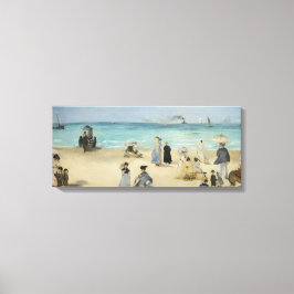 Edouard Manet - Am Strand von Boulogne-sur-Mer Leinwanddruck