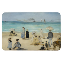 Edouard Manet - Am Strand von Boulogne-sur-Mer Magnet