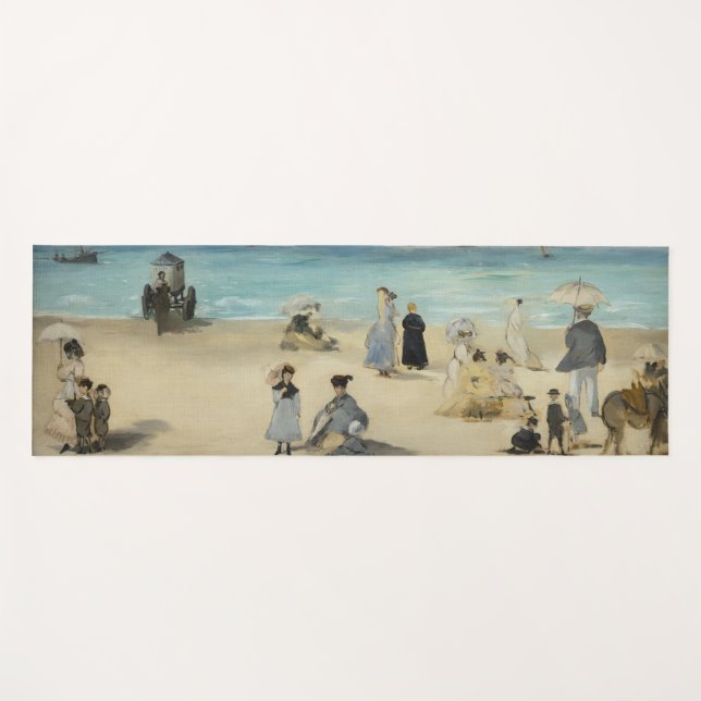 Edouard Manet - Am Strand von Boulogne-sur-Mer Yogamatte (Vorderseite (Horizontal))