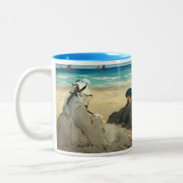 Edouard Manet - Am Strand Zweifarbige Tasse