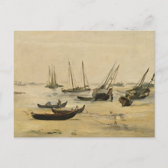Edouard Manet Beach Postkarte (Vorderseite)