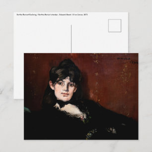 Edouard Manet - Berthe Morisot Liegend Postkarte