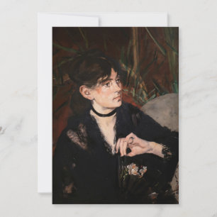 Edouard Manet - Berthe Morisot mit einem Fächer 18 Dankeskarte