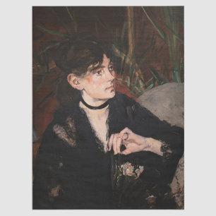 Edouard Manet - Berthe Morisot mit einem Fächer 18 Seidenpapier