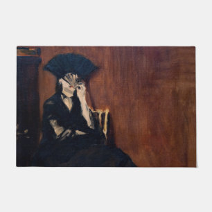Edouard Manet - Berthe Morisot mit einem Fächer Fußmatte