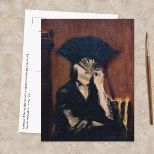 Edouard Manet - Berthe Morisot mit einem Fächer Postkarte