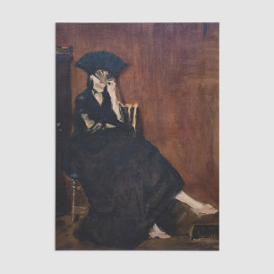 Edouard Manet - Berthe Morisot mit einem Fächer Seidenpapier