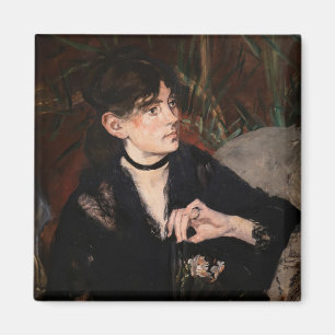Edouard Manet - Berthe Morisot mit einem Fan 1874 Magnet