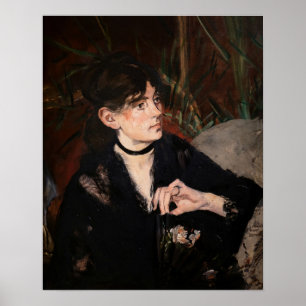 Edouard Manet - Berthe Morisot mit einem Fan 1874 Poster