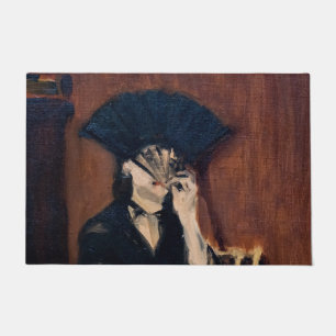 Edouard Manet - Berthe Morisot mit einem Fan Fußmatte