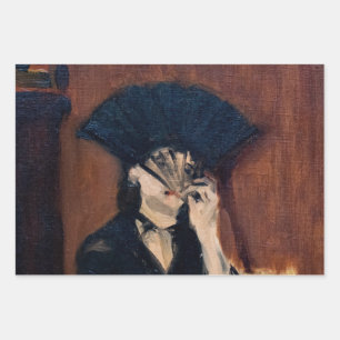 Edouard Manet - Berthe Morisot mit einem Fan Geschenkpapier Set