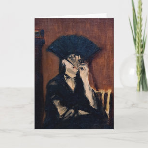 Edouard Manet - Berthe Morisot mit einem Fan Karte