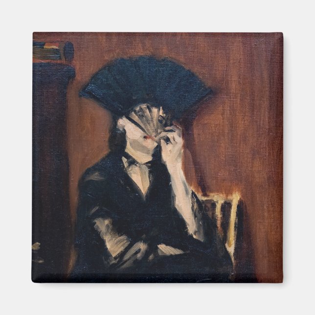 Edouard Manet - Berthe Morisot mit einem Fan Magnet (Vorne)