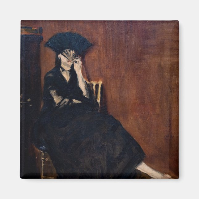 Edouard Manet - Berthe Morisot mit einem Fan Magnet (Vorne)
