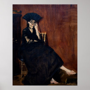 Edouard Manet - Berthe Morisot mit einem Fan Poster