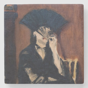 Edouard Manet - Berthe Morisot mit einem Fan Steinuntersetzer