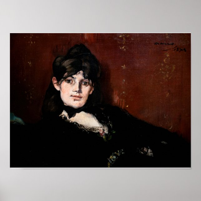 Edouard Manet - Berthe Morisot Reclining Poster (Vorne)
