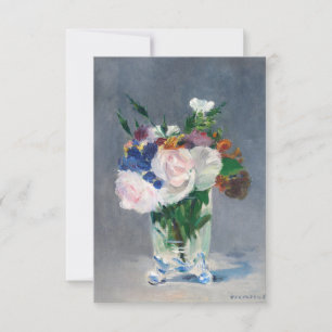Edouard Manet - Blume in einer Kristallvase Dankeskarte