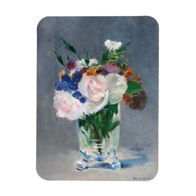 Edouard Manet - Blume in einer Kristallvase Magnet (Vertikal)