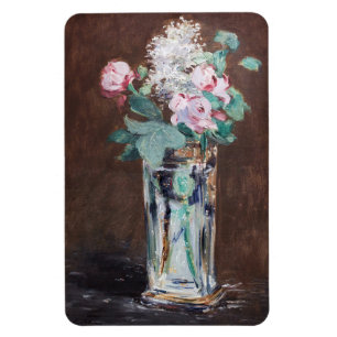 Edouard Manet - Blume in einer Kristallvase Magnet